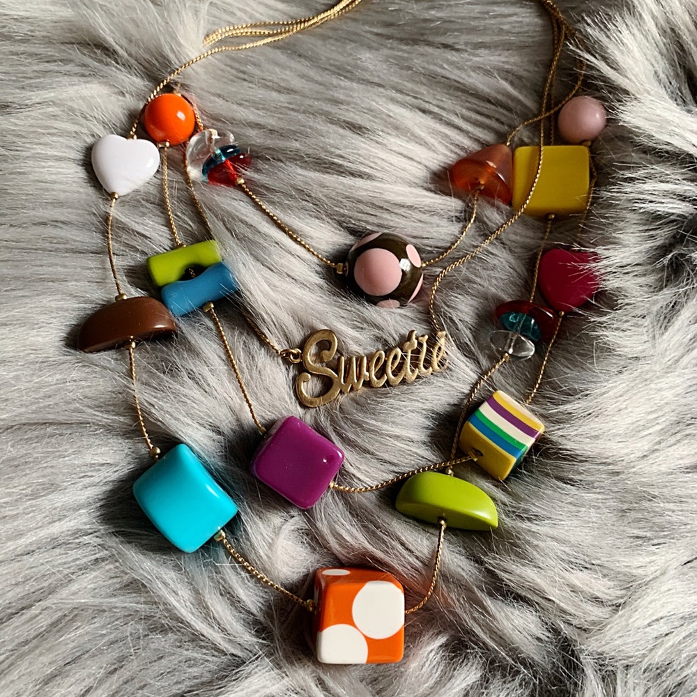 Betsey Johnson Sweetie Pie Candy Necklace Vintage